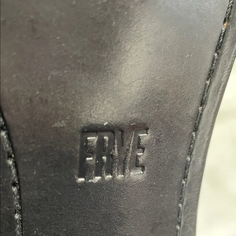 Frye Amy Black Block Heel Sandal with Woven Neutral‎ Accent